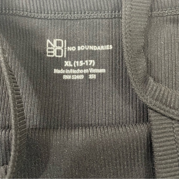 No Boundaries Tank Top XL Black Sleeveless - Picture 7 of 8